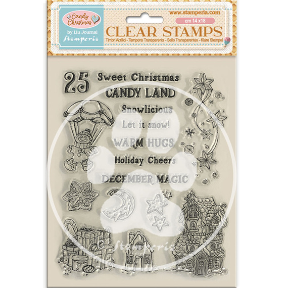 Transparent stamp - Candy Christmas - Christmas elements - Stamperia