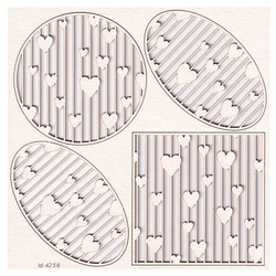 Chipboard Little Backgrounds with hearts