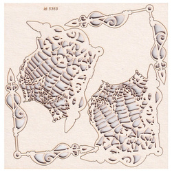 Chipboard - Double curtain  - Alice in Wonderland