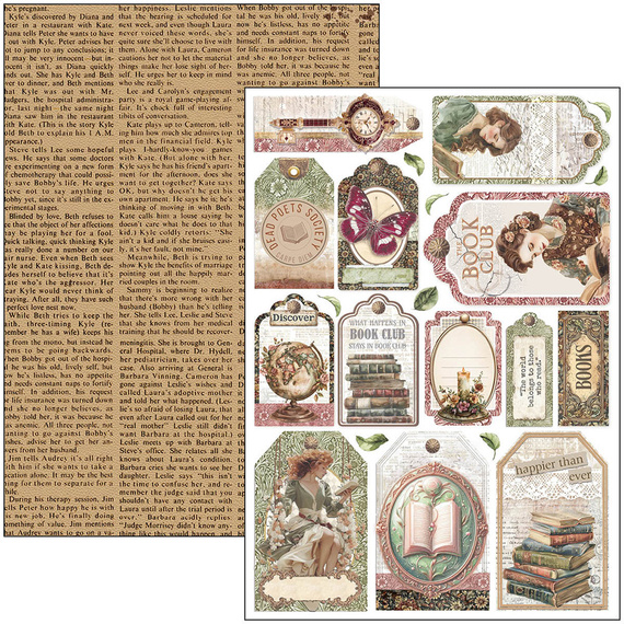 Set of scrapbooking papers A4 - Ciao Bella - Forest Tales