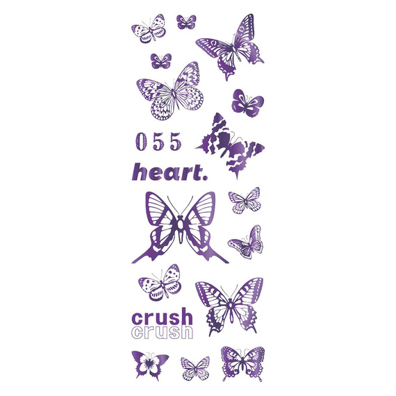 Stickers foil - Colorful butterflies