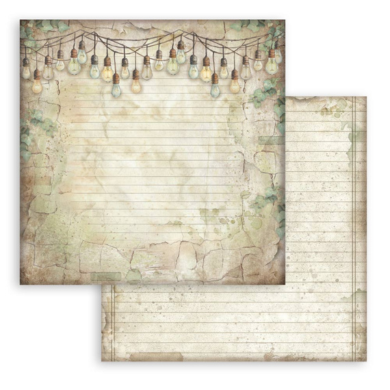 Scrapbooking Craft Papier Set 20x20 - Stamperia - Herbarium Silvae backgrounds
