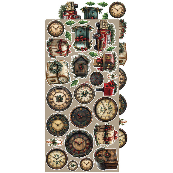 Scrapbooking accessories set - Craft o'clock -  Oh Christmas Night - Flowers & More