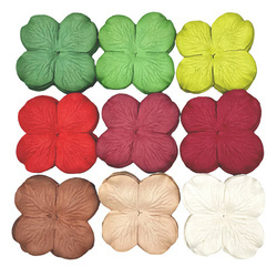 100 MIXED CHRISTMAS COLOUR HYDRANGEA BLOOMS 50mm