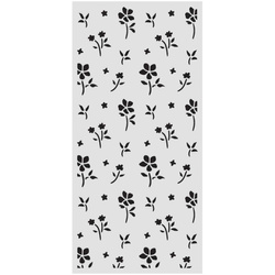 Stencil mixed Media 3D 12x25cm - Family small flowers - Stamperia