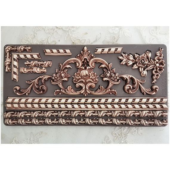Silicone mold - Prima - Regal Flourish ornaments