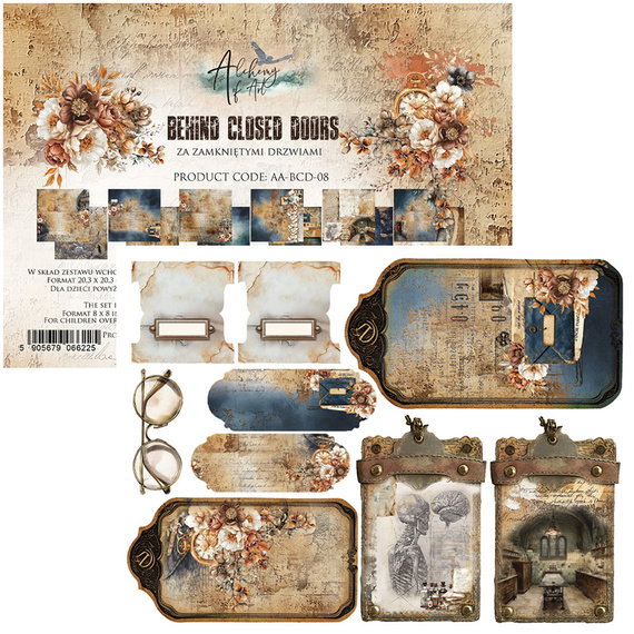 Set of 20x20 papers - Alchemy of Art - Behind Closed Doors