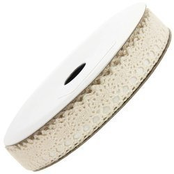 Self-adhesive lace ecru 1.8m