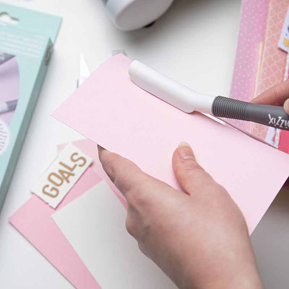 3-in-1 tool set - Sizzix trimmer knife paper aging tool