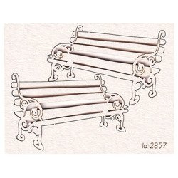 Chipboard benches - small set - Park Avenue