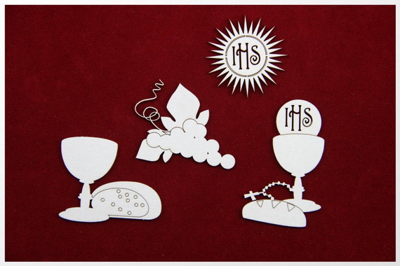 Chipboard First Communion set (5 pcs)