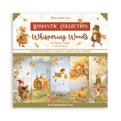 Set of 30x30 scrapbooking papers - Stamperia - Whispering Woods