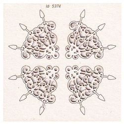 Chipboard - Corners - Wonderland 