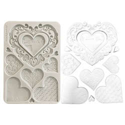 Silicone mold - Family Hearts - Stamperia
