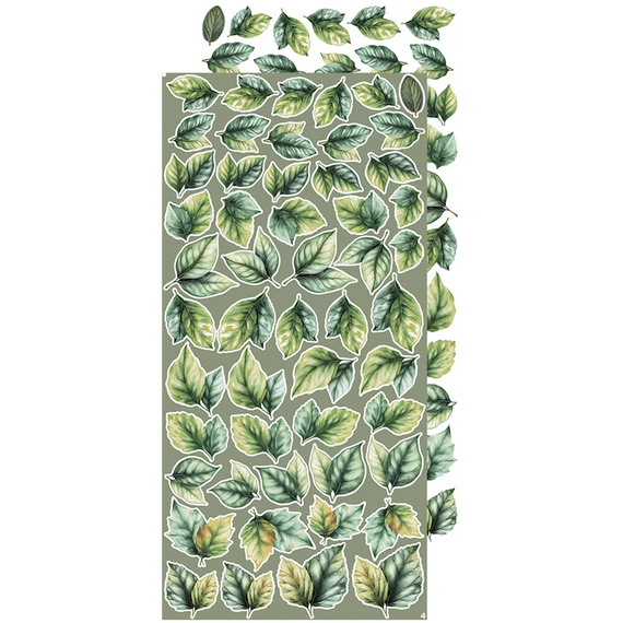 Time scrapbooking accessories set - Craft o'clock - All Leaves 04 - MIX