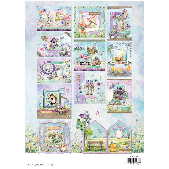 Scrapbooking Craft Papier Set and A4 scrapbooking elements - Spring Serenade