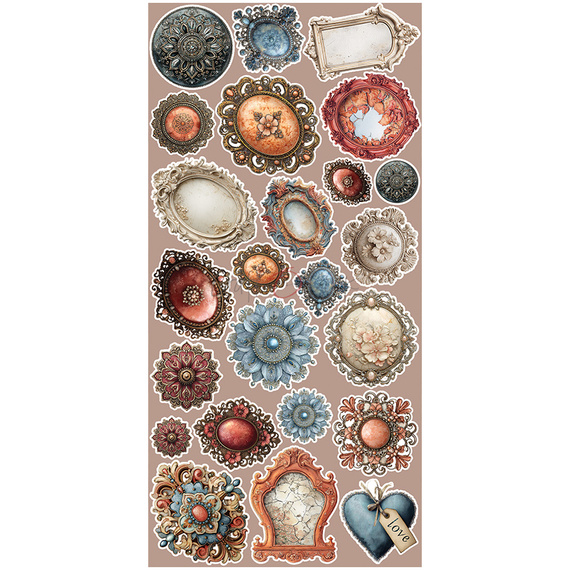 Time scrapbooking accessories set - Craft o'clock - Timeless Grace - MI