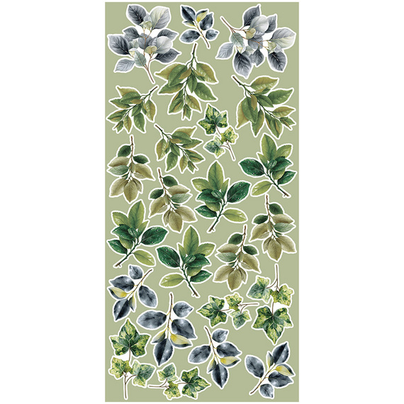 Time scrapbooking accessories set - Craft o'clock - All Leaves 04 - MIX