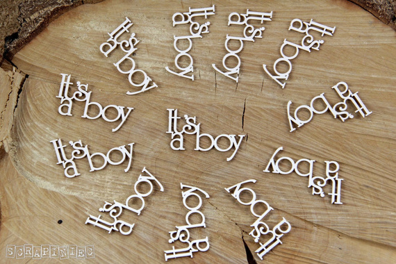 Chipboard It's A Boy - Lettering 