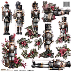 Stickers paper - ScrapLove - Black Nutracker Elements 1 