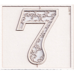 Chipboard monogram 7 - Monograce 7 cm