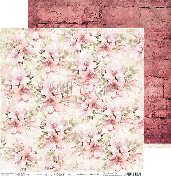Scrapbooking Craft Papier Set 20,3x20,3 - Craft o'clock - Girl & Curl 