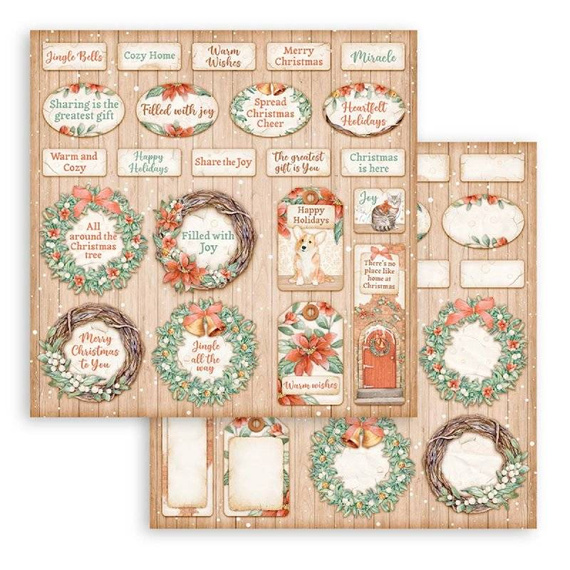 Scrapbooking Craft Papier Set for scrapbooking 30x30 - Stamperia - All Around Christmas