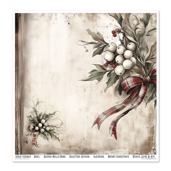 Set of scrapbooking papers 30x30 - Winter's Tale in blue