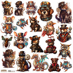 Stickers - ScrapLove - Steampunk Animals