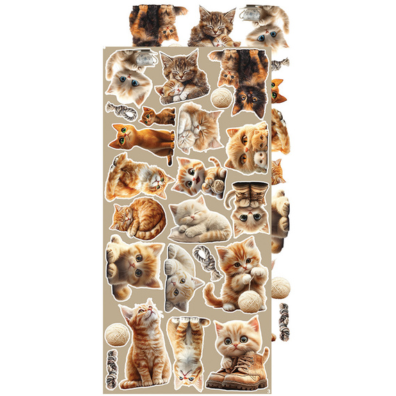 Time scrapbooking accessories set - Craft o'clock - Cats