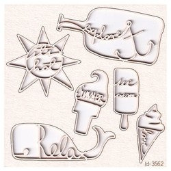 Chipboard Ice cream - Whalecome Summer