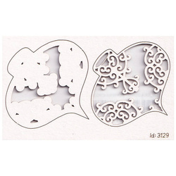 Chipboard Die Cut 2-layer sopelek 01 - Idea d'oro SC