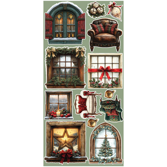 Scrapbooking paper set - Craft o'clock - Extras Set - Oh Christmas Night - Christmas