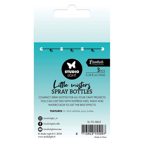 Mini containers with atomizer - Studio Light - 3pcs