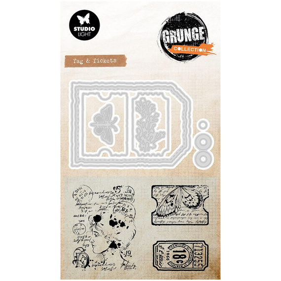 Cutting Die and stamp - StudioLight - Tag & Tickets