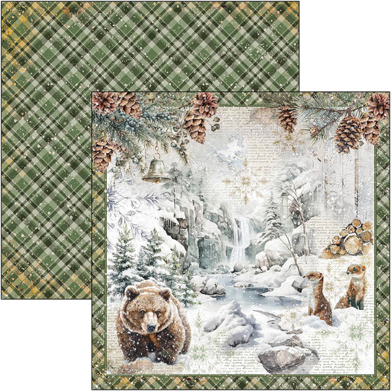 Set of scrapbooking papers 30x30cm - Paper Pad - Ciao Bella - Forest Tales