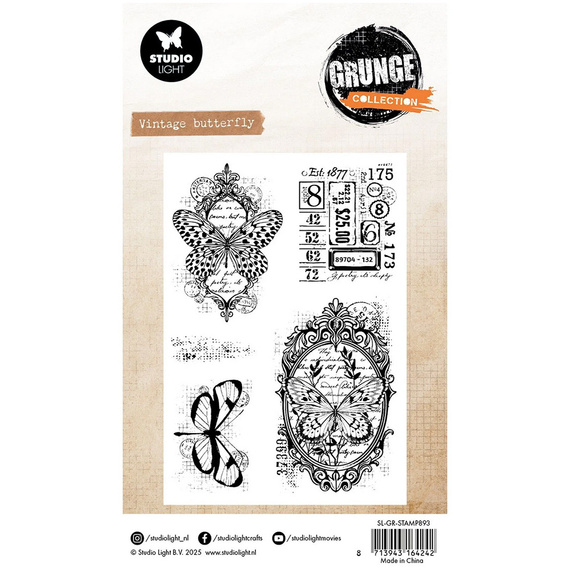 Transparent Stamp - StudioLight - Vintage butterfly