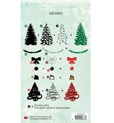 Stamp - StudioLight - Layered Christmas No. 07 - Christmas tree