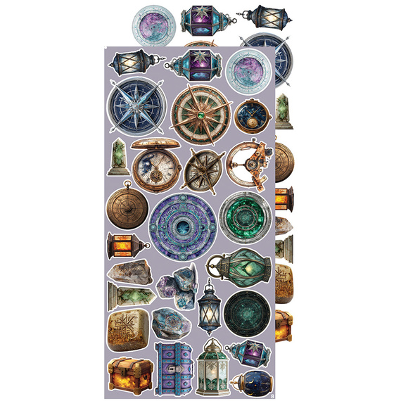 Time scrapbooking accessories set - Craft o'clock - Magic