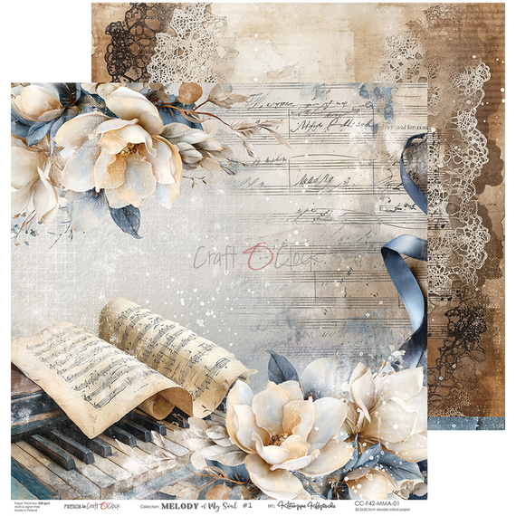 Set of scrapbooking papers 30x30 - Craft o'clock - Sprites of Harmony