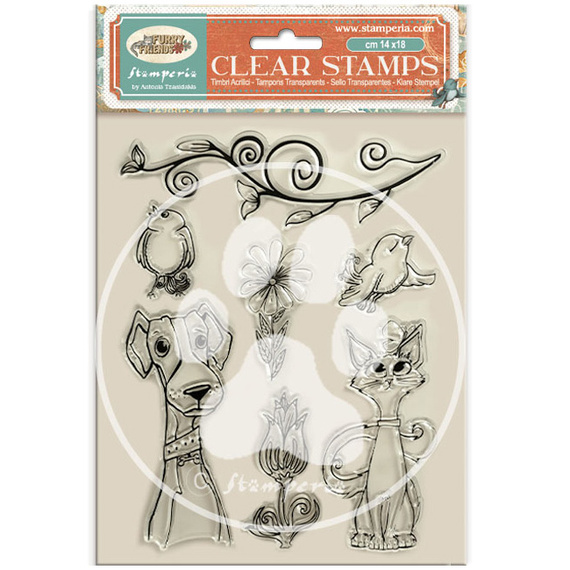 Transparent stamp - Furry Friends animal - Stamperia