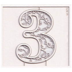 Chipboard monogram 3 - Monograce 