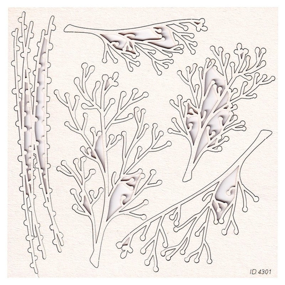 Chipboard branches - Mon Merry cheri 