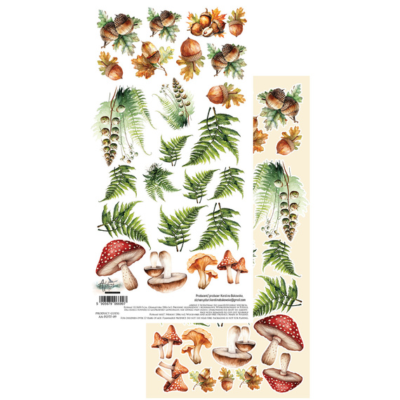 Paper for Scrabooking 15x30 - Alchemy of Art - Friends of the Forest