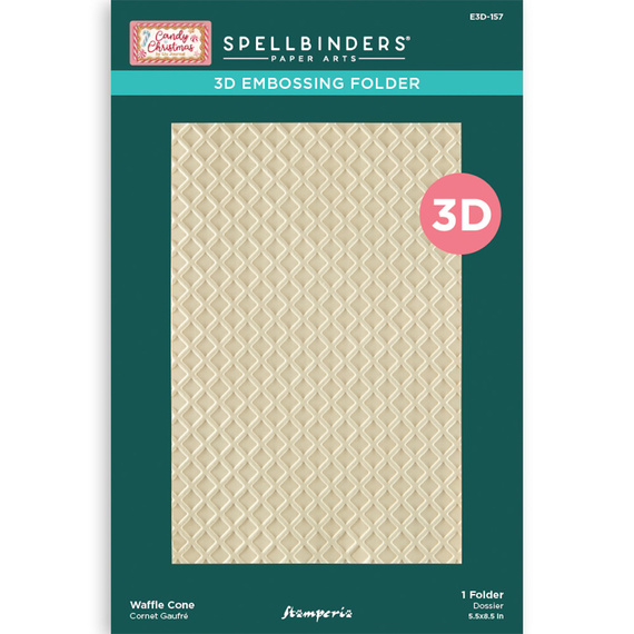 Embossing folder - Stamperia - rhombus pattern