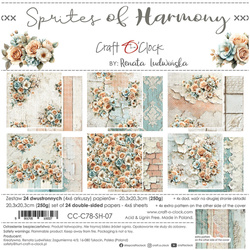 Set of scrapbooking papers 20x20 - Craft o'clock - Sprites of Harmony