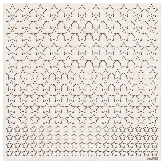 Chipboard - Stars - Confetti