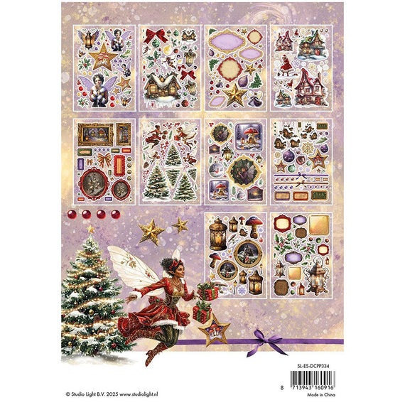 Set of scrapbooking papers with A5 elements - StudioLight - Fairy Christmas