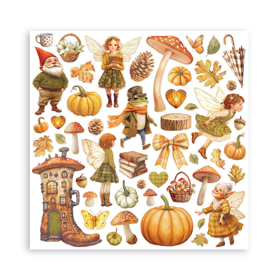 Scrapbooking Craft Papier Set 20x20 - Stamperia -  Whispering Woods