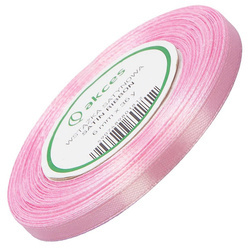 Pink satin ribbon 6mm - 32mb